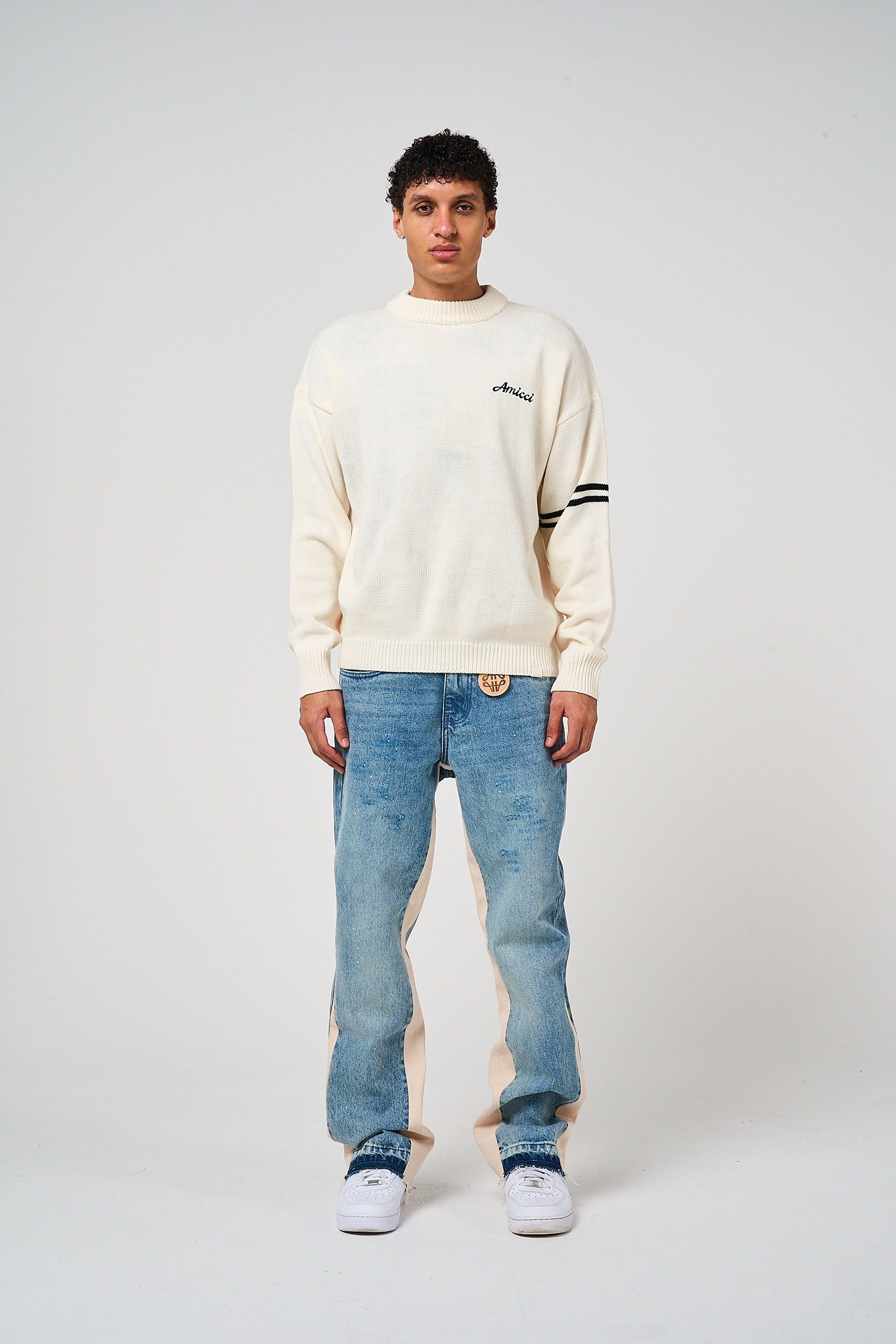 Maranello Grijs Flare Denim