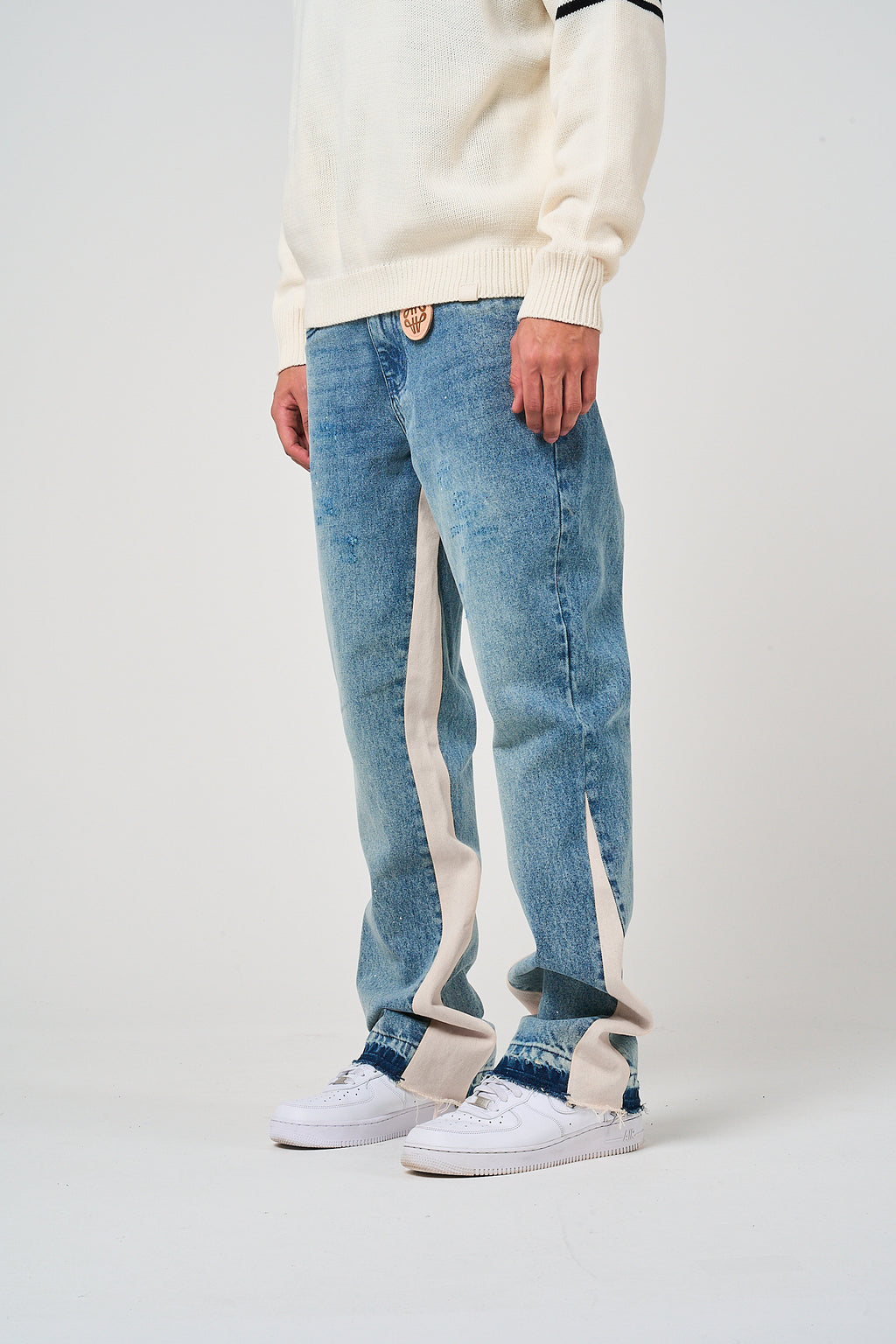 Maranello Grijs Flare Denim