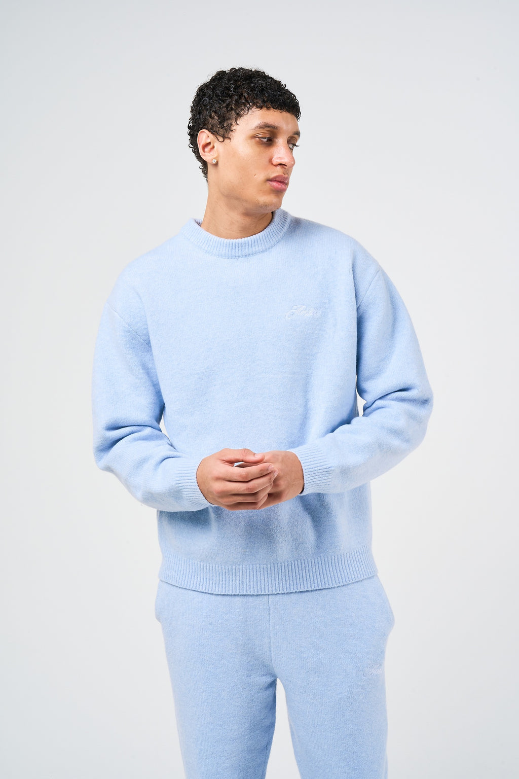 Dexter Blue Knitted Sweatshirt