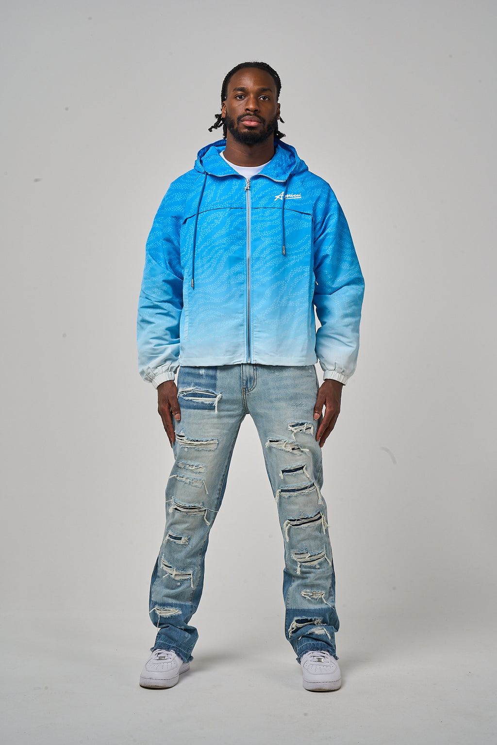 Luciano Windbreaker Blue