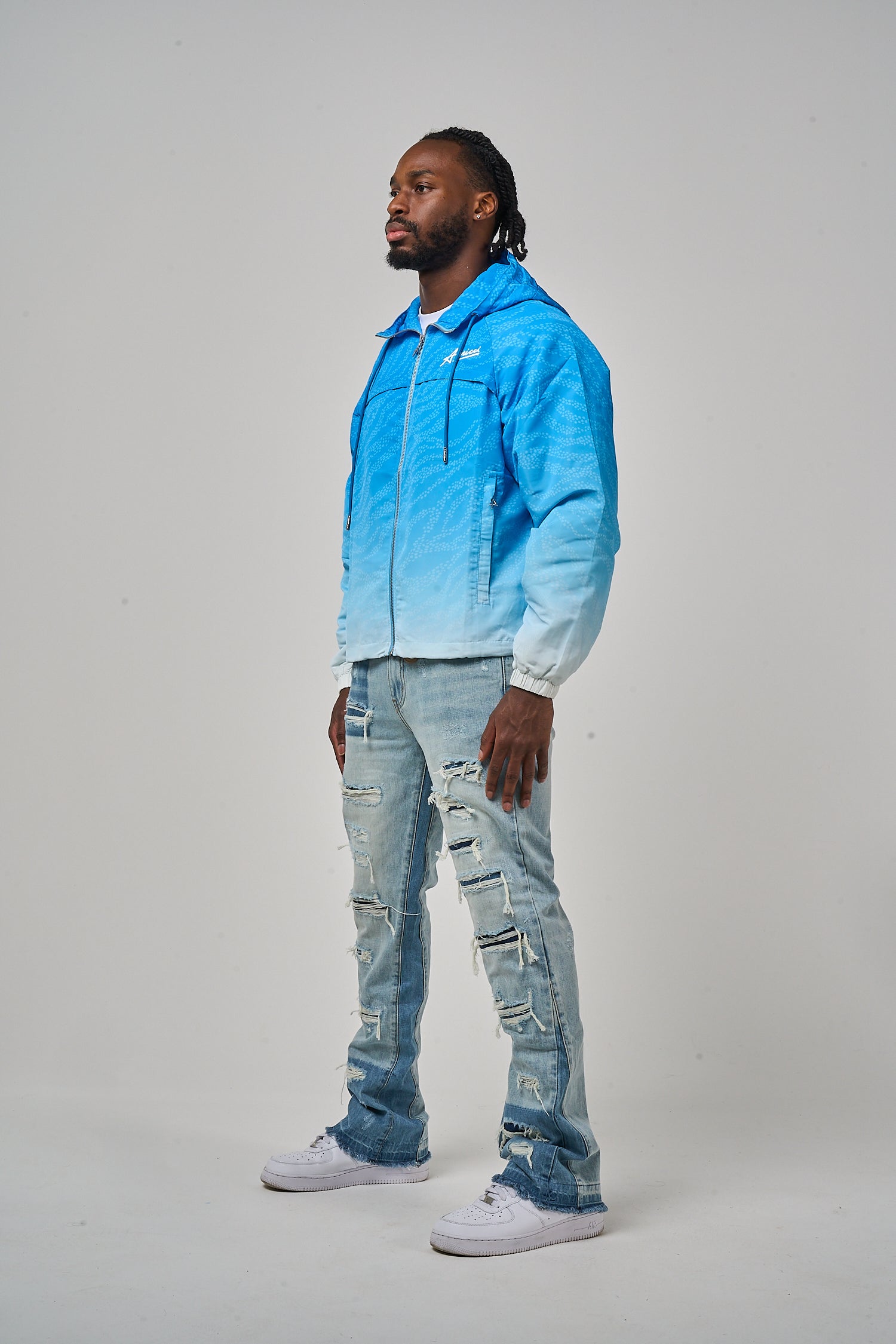 Luciano Windbreaker Blue