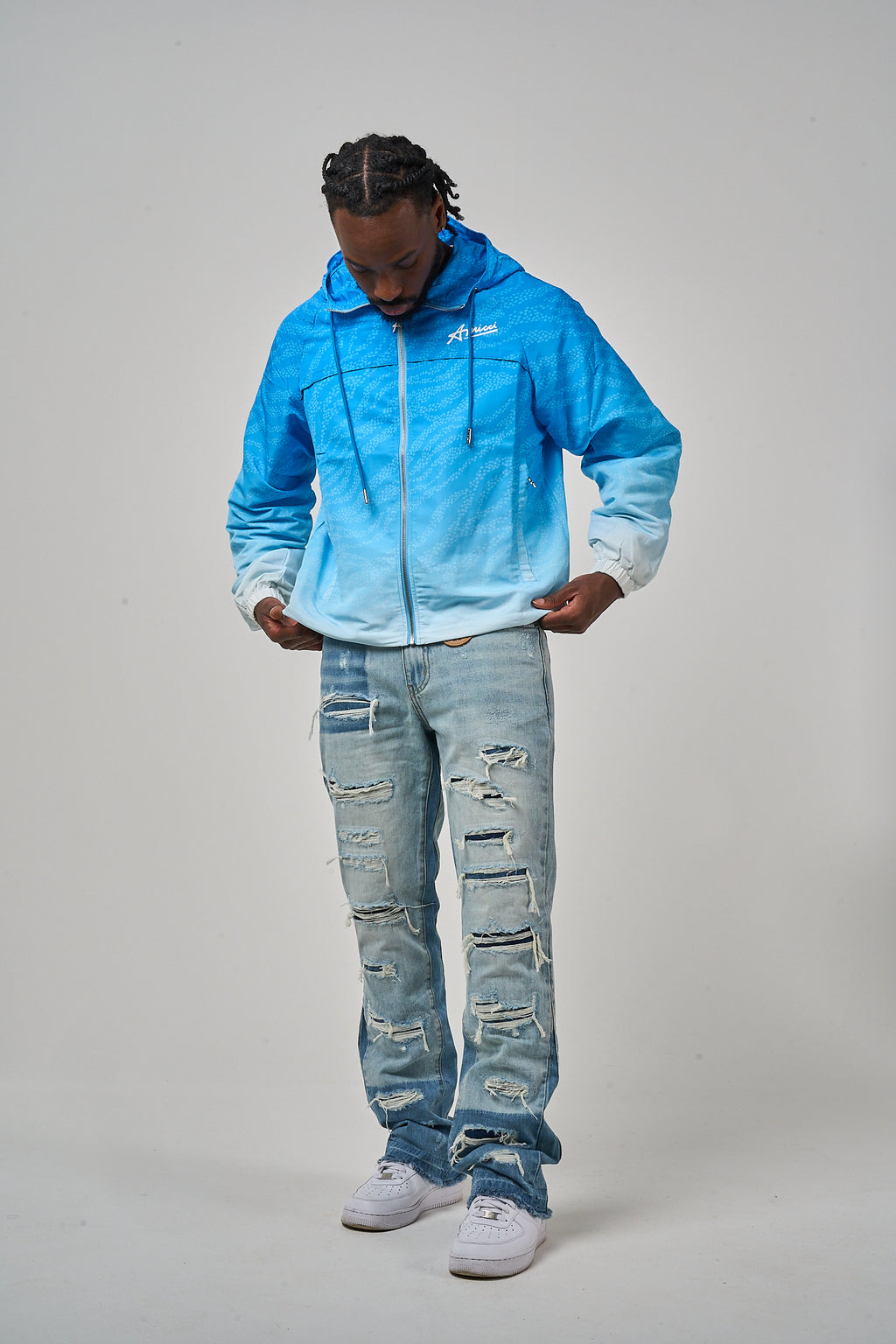 Luciano Windbreaker Blue