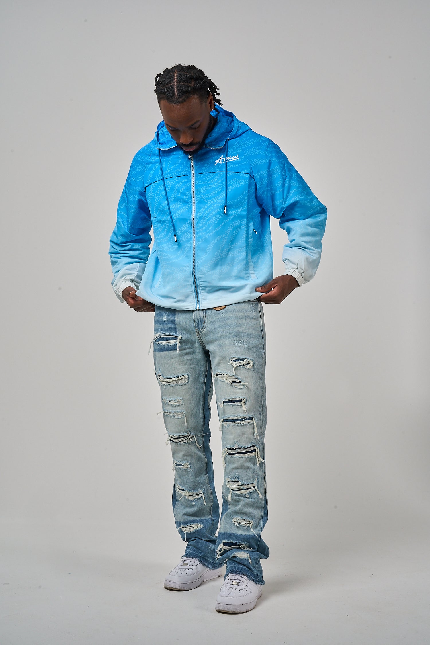 Luciano Windbreaker Blue