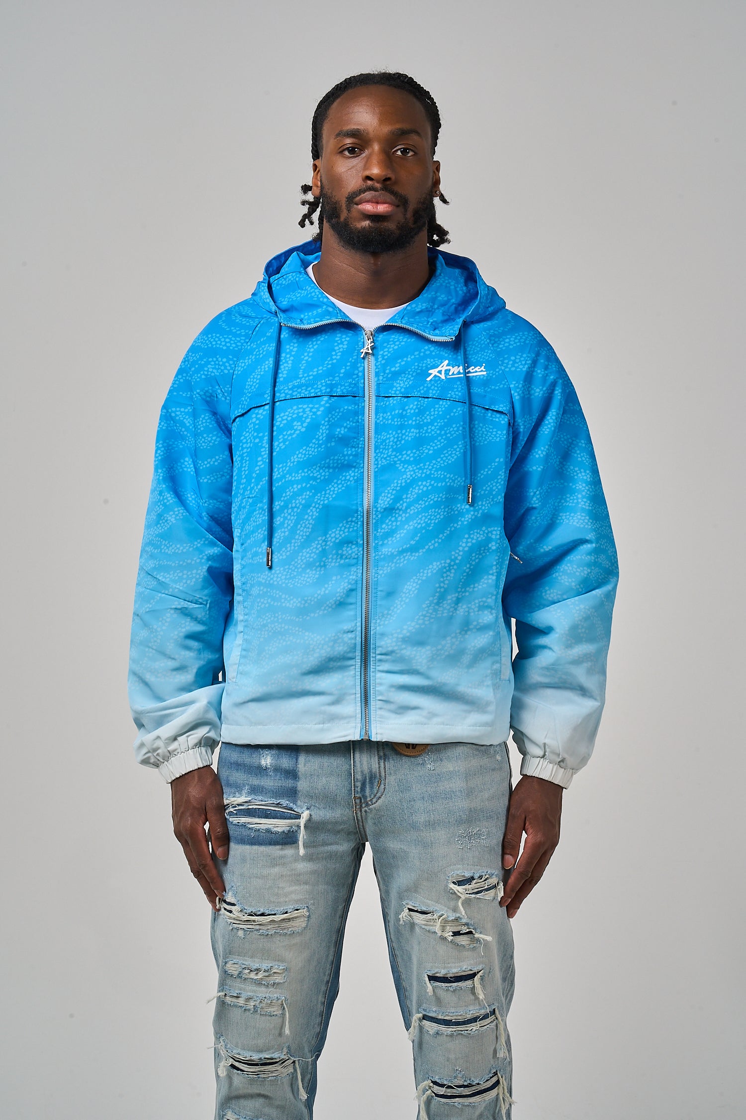 Luciano Windbreaker Blue