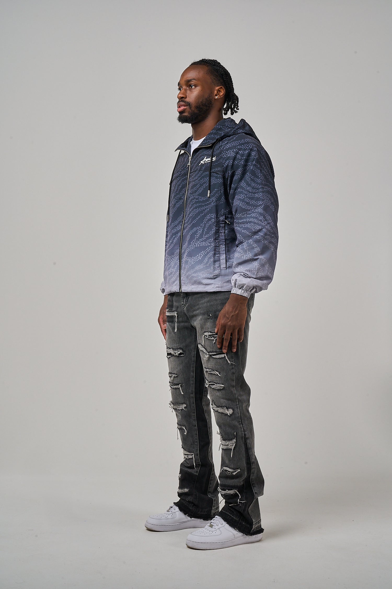 Luciano Windbreaker Black
