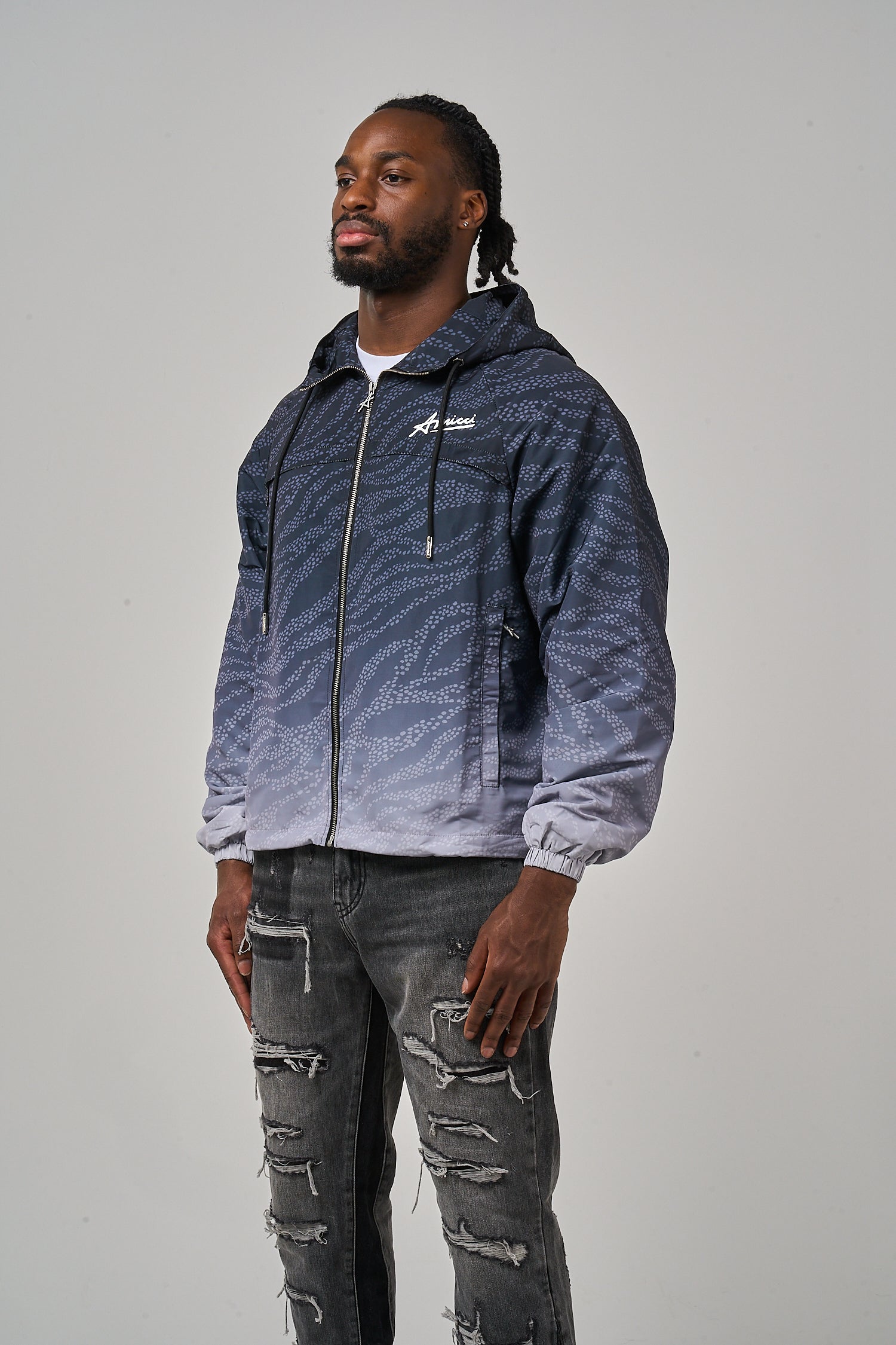Luciano Windbreaker Black