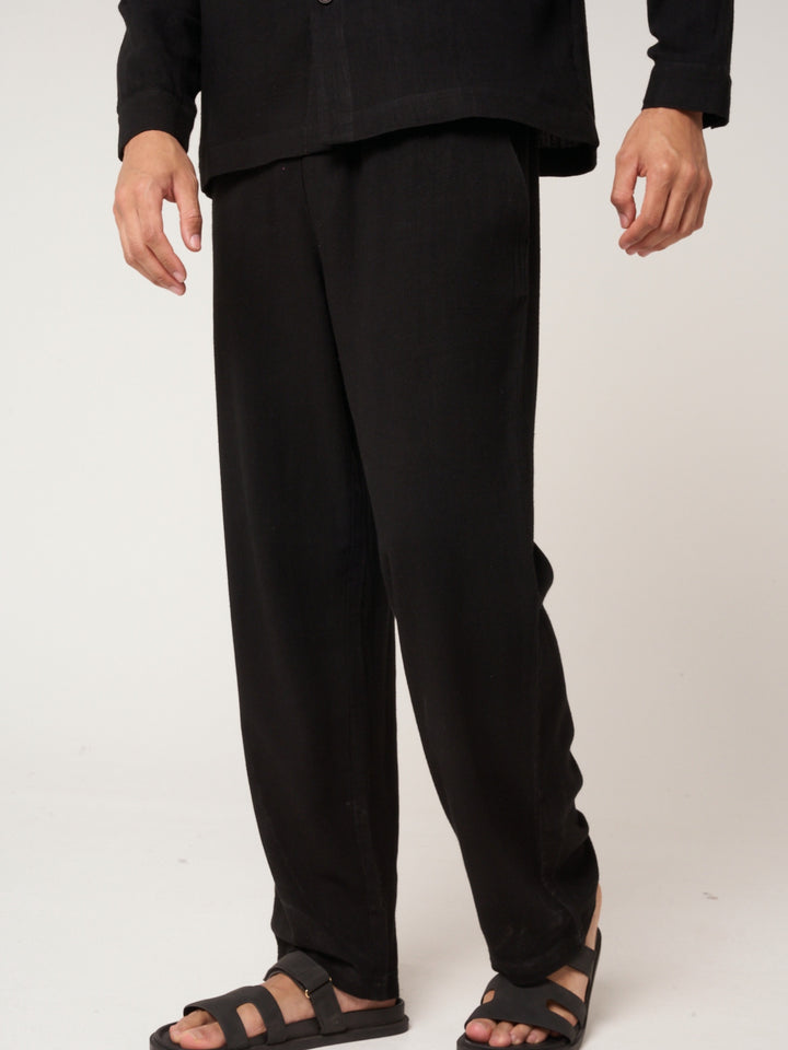Vesper Linen Pants Black