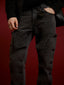 Knox Black Washed Panelled Jeans