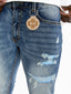 Arlow Blue Bandana Skinny Jeans