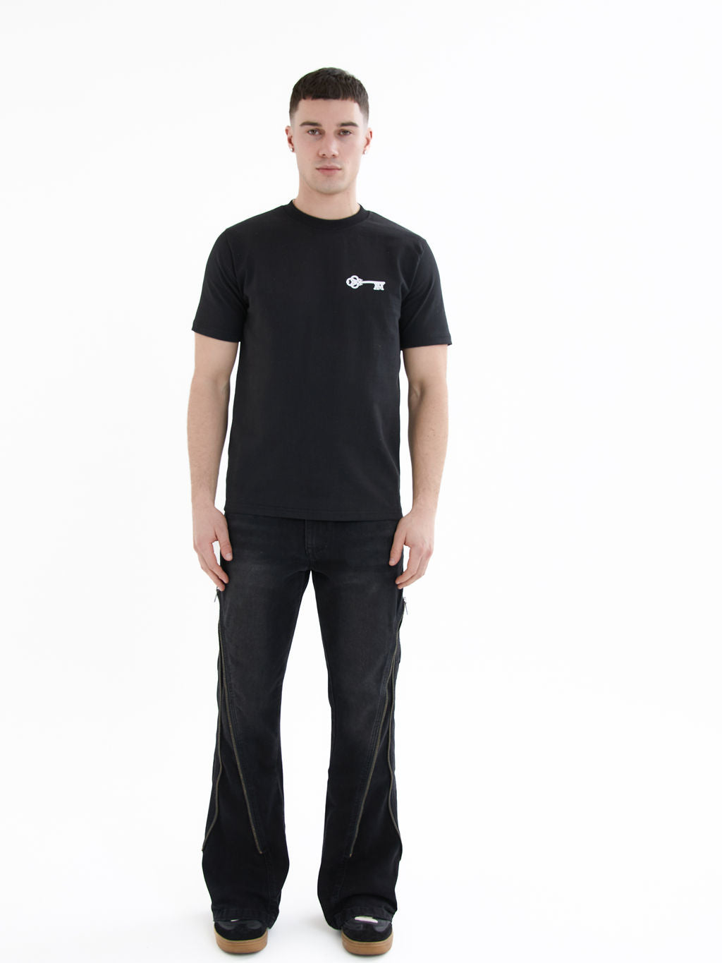 Lorient Gecombineerde Flare Jeans Zwart