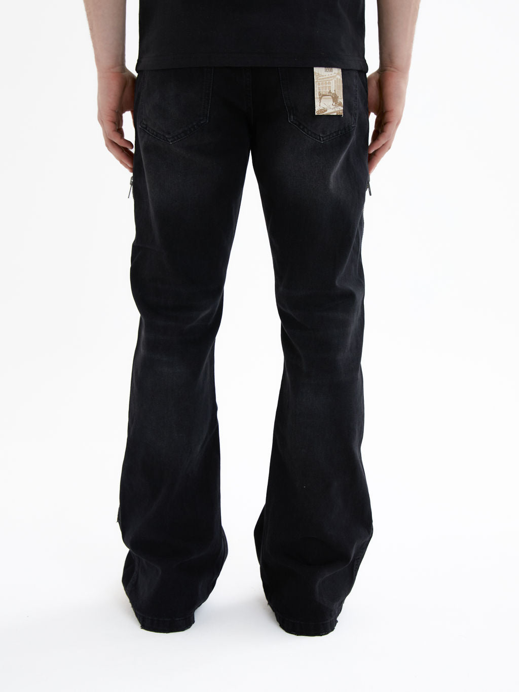 Lorient Gecombineerde Flare Jeans Zwart