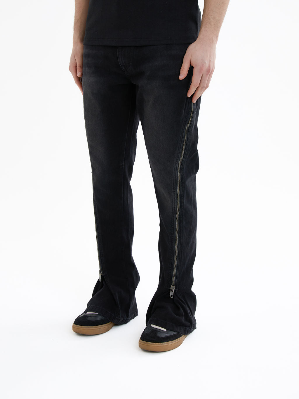 Lorient Gecombineerde Flare Jeans Zwart