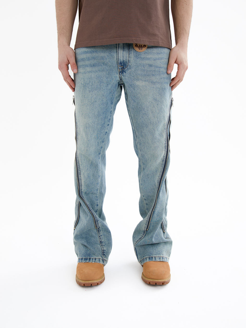Lorient Gecombineerde Flare Jeans Blauw