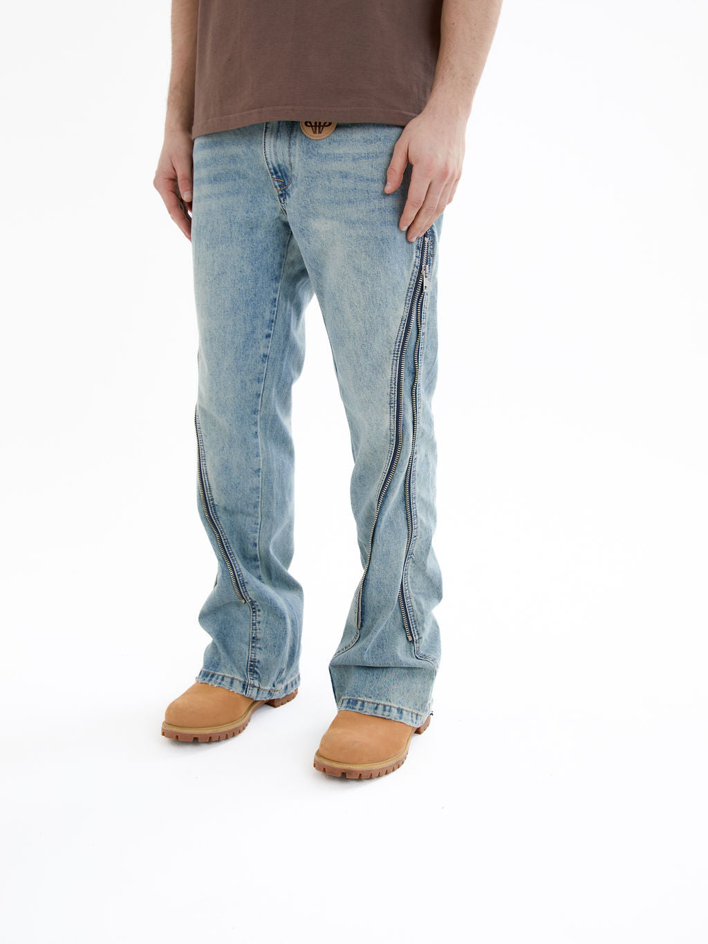 Lorient Gecombineerde Flare Jeans Blauw