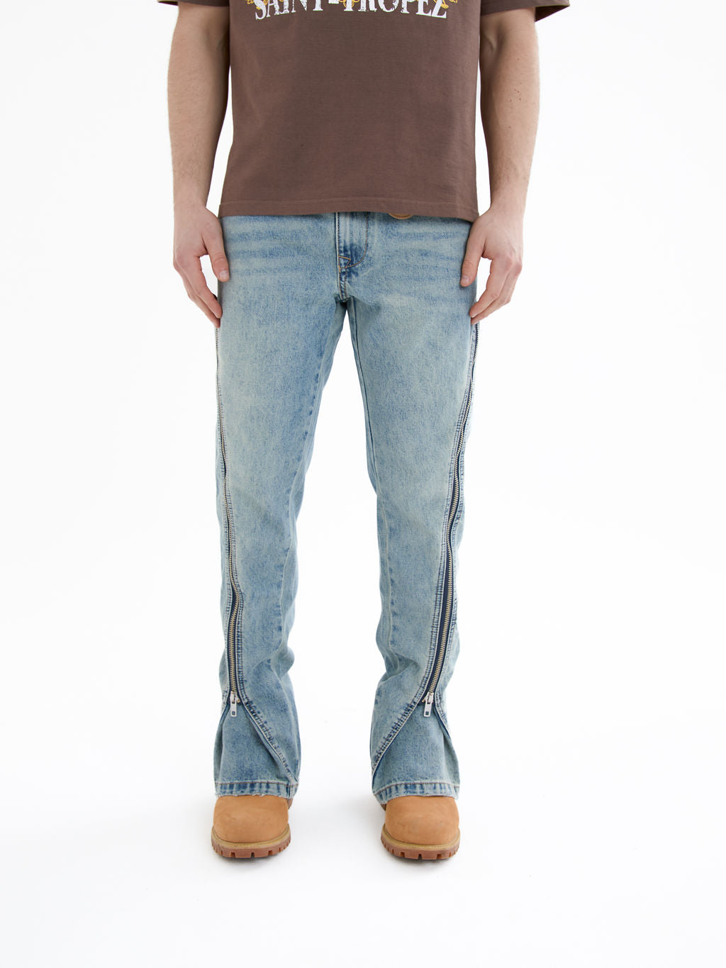 Lorient Gecombineerde Flare Jeans Blauw