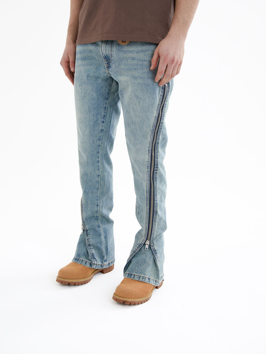 Lorient Gecombineerde Flare Jeans Blauw