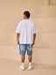 Akoya Pearl Denim Shorts Blue