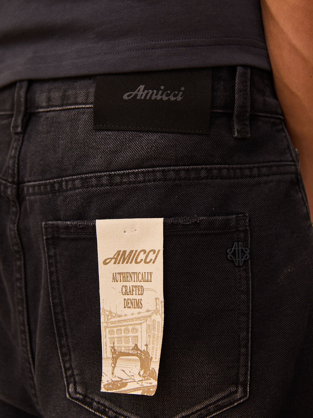 Shorts de mezclilla Mason negros