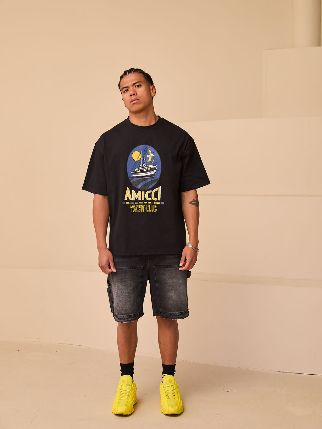 Camiseta Oversize Bayle Negra