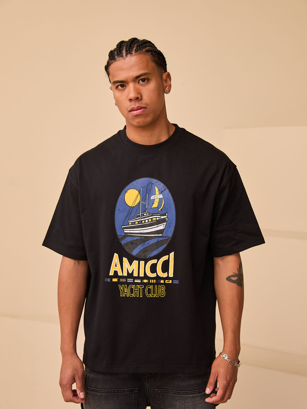 Camiseta Oversize Bayle Negra