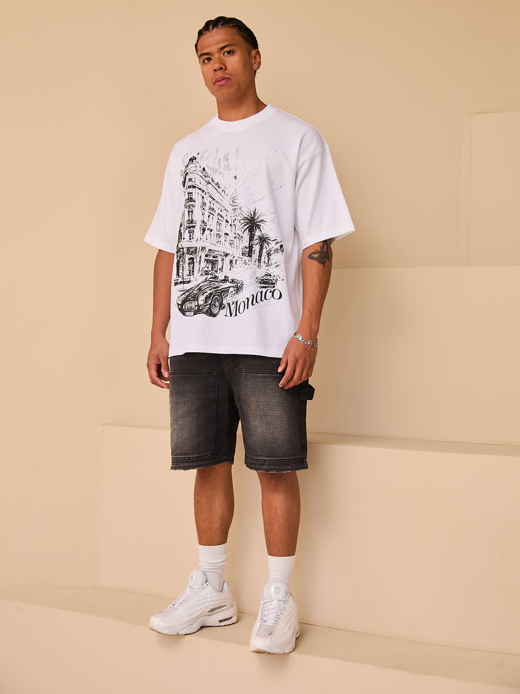 Shorts de mezclilla Mason negros