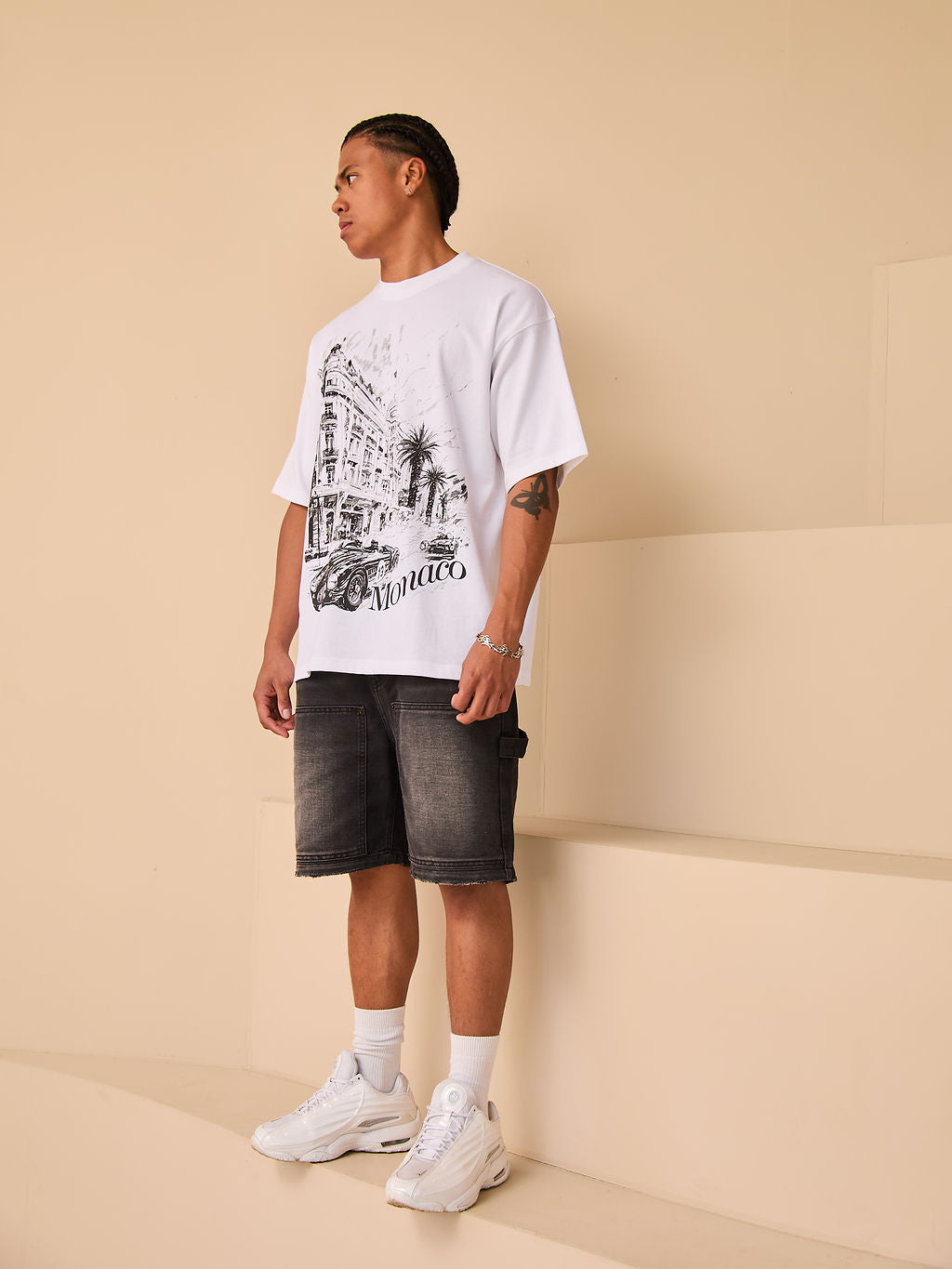 Shorts de mezclilla Mason negros