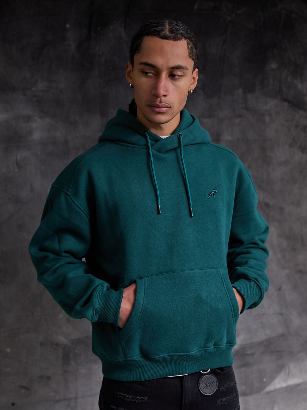 Sudadera Básica Verde