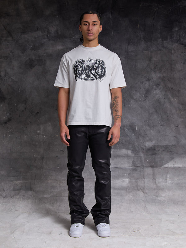 Pantalón de Cuero Negro Dario
