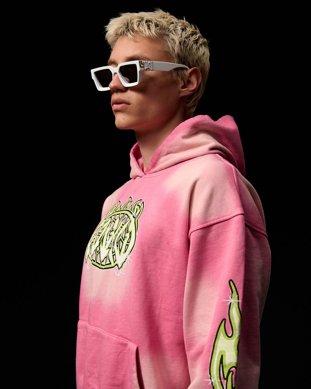 Paola Grafische Hoodie Roze