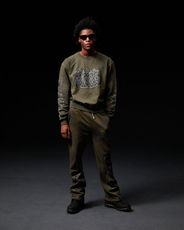 Honova Gráfico Crewneck Verde