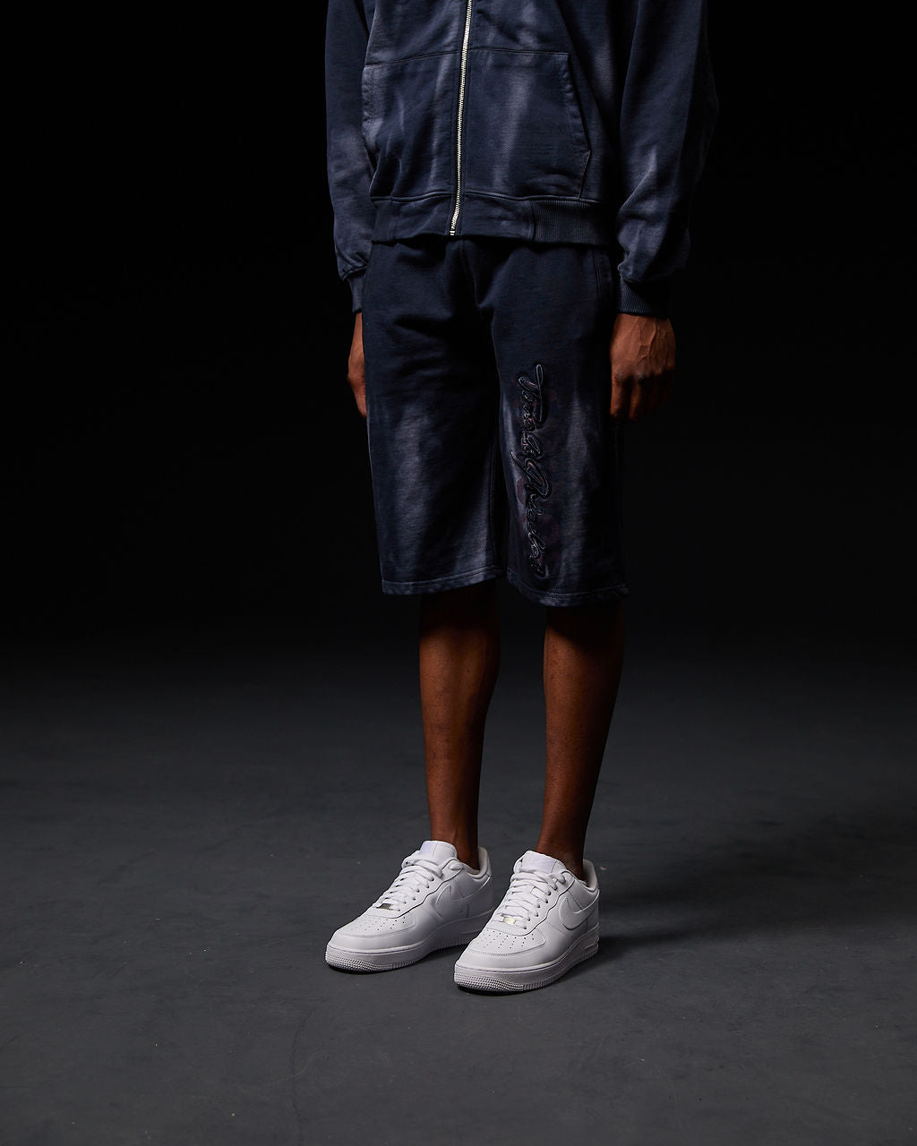 Enzo Navy Shorts