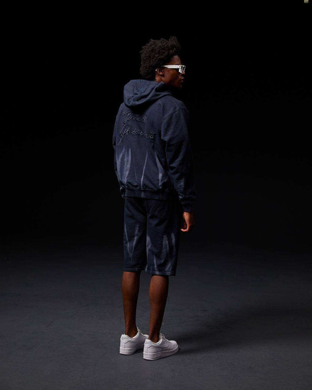 Enzo Navy Shorts