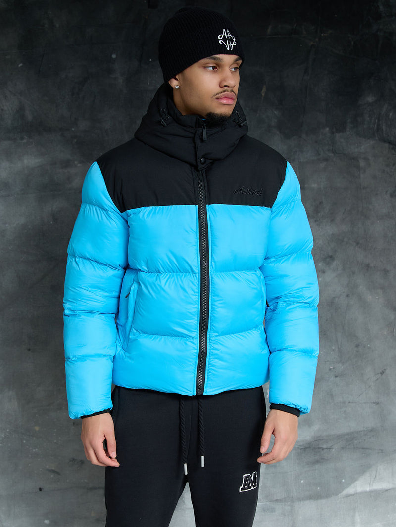 Chaqueta de plumas azul Bellezza