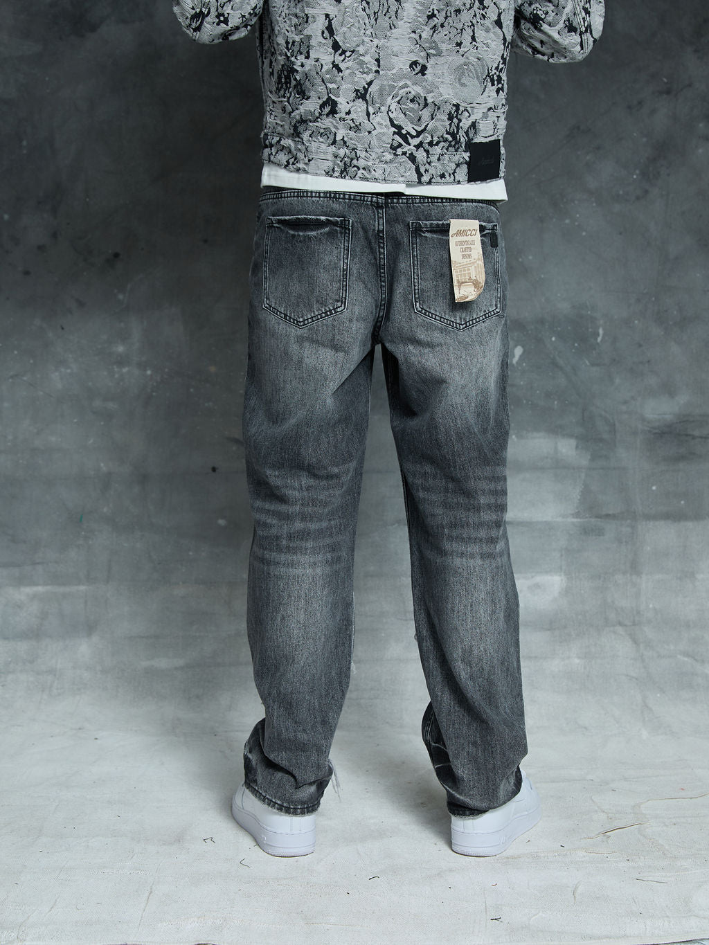 Manuel Grey Gescheurde Jeans