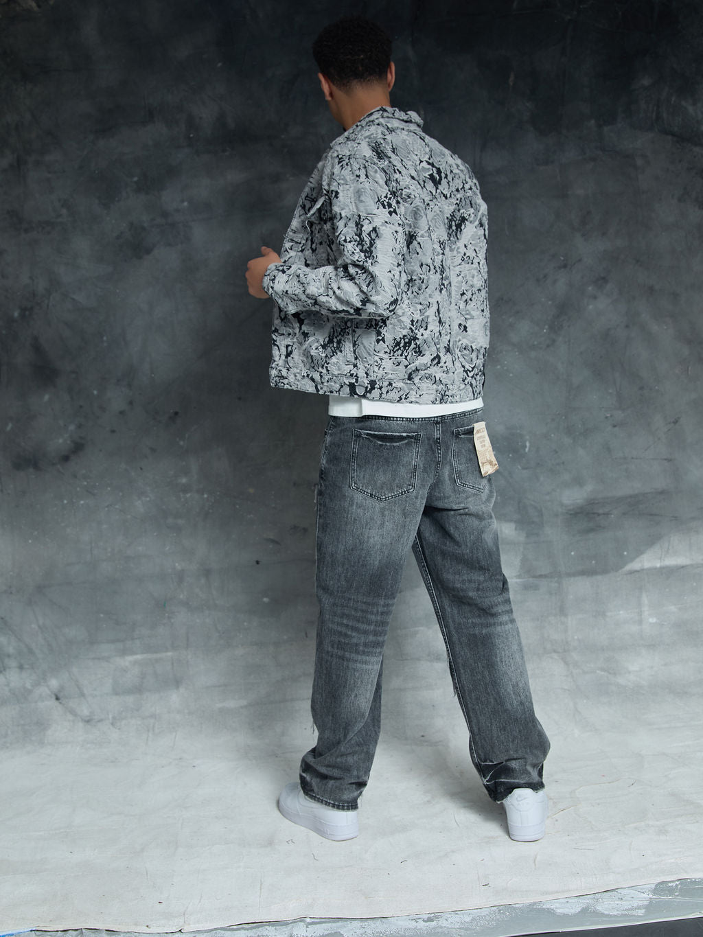 Manuel Grey Gescheurde Jeans