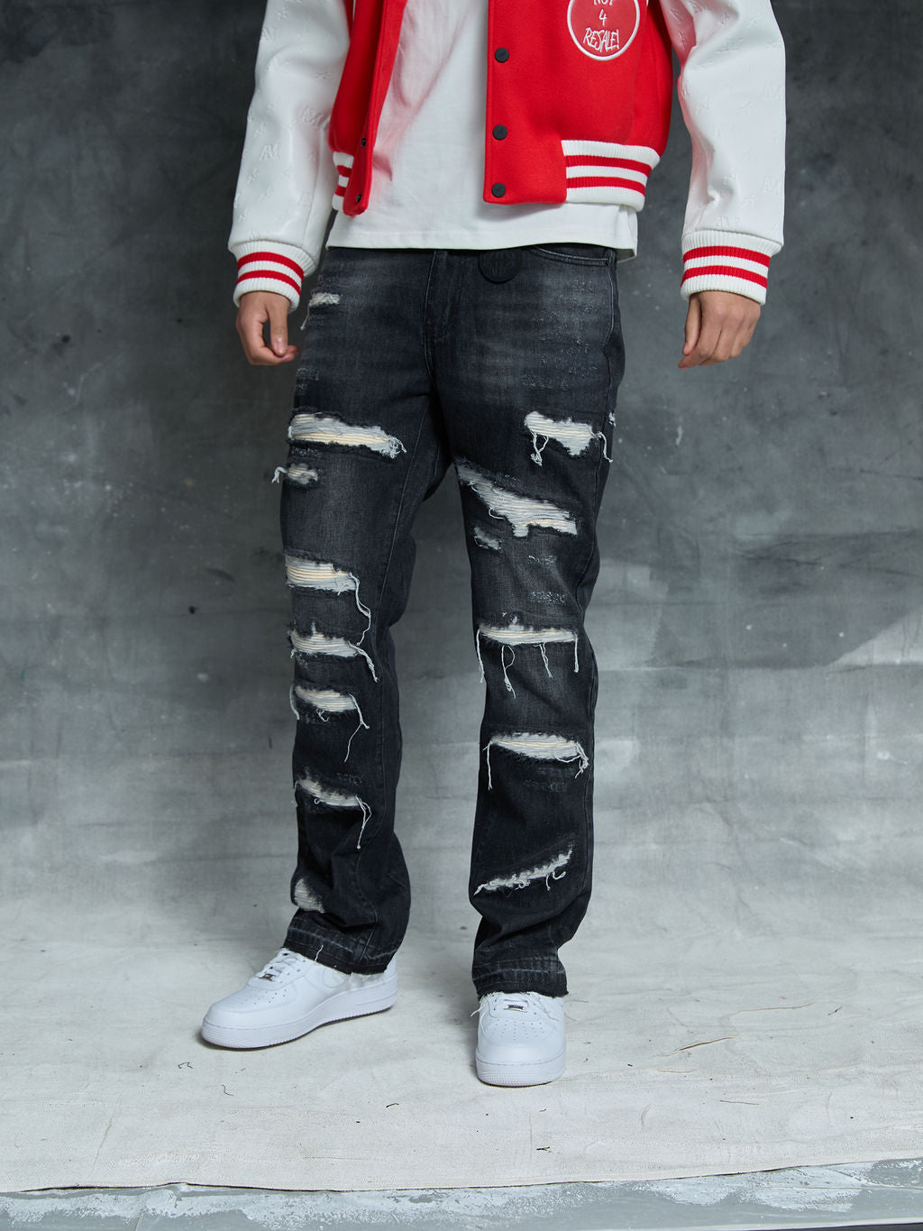 Jeans de campana negros Trivoni