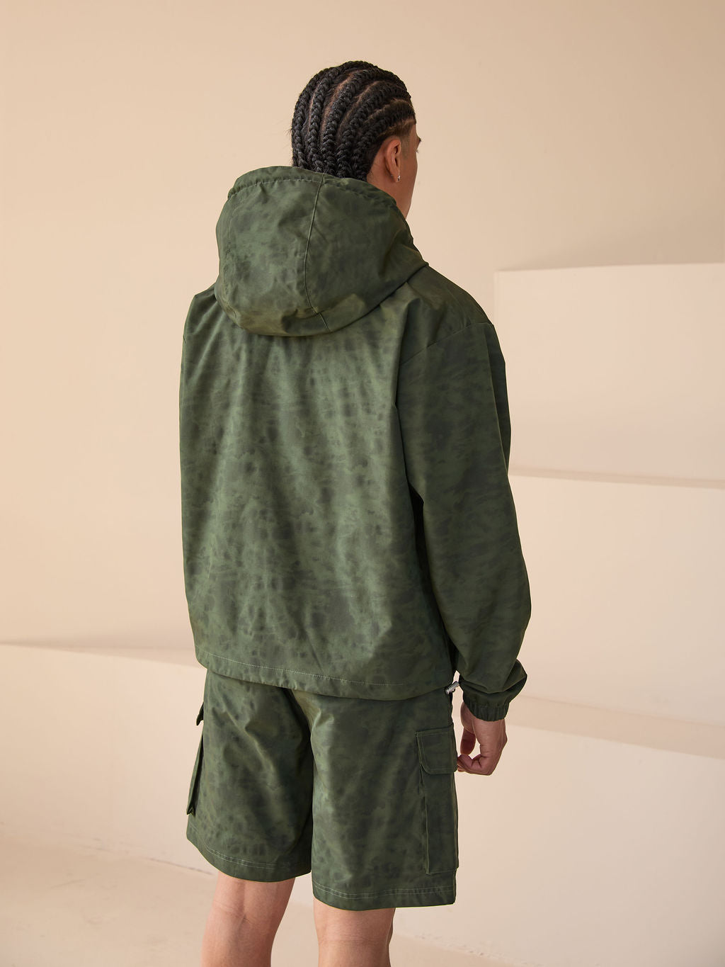 Almeria patroon shorts groen