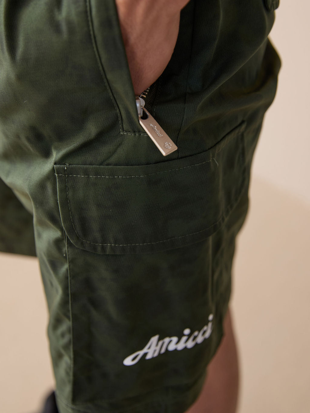 Almeria patroon shorts groen