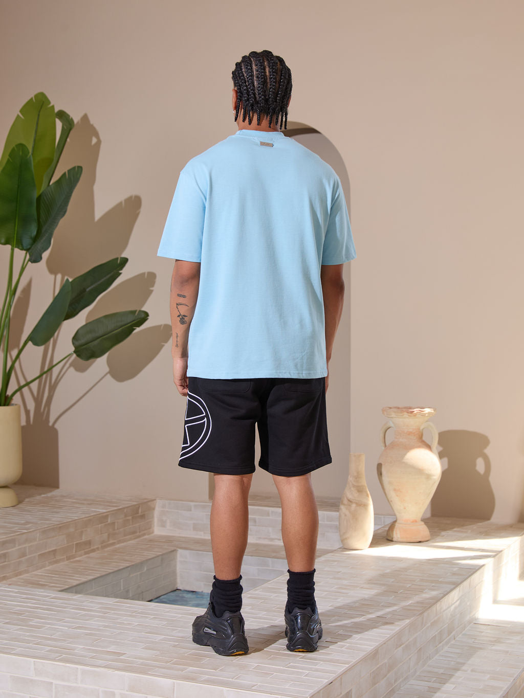 Camiseta gráfica Vallea azul