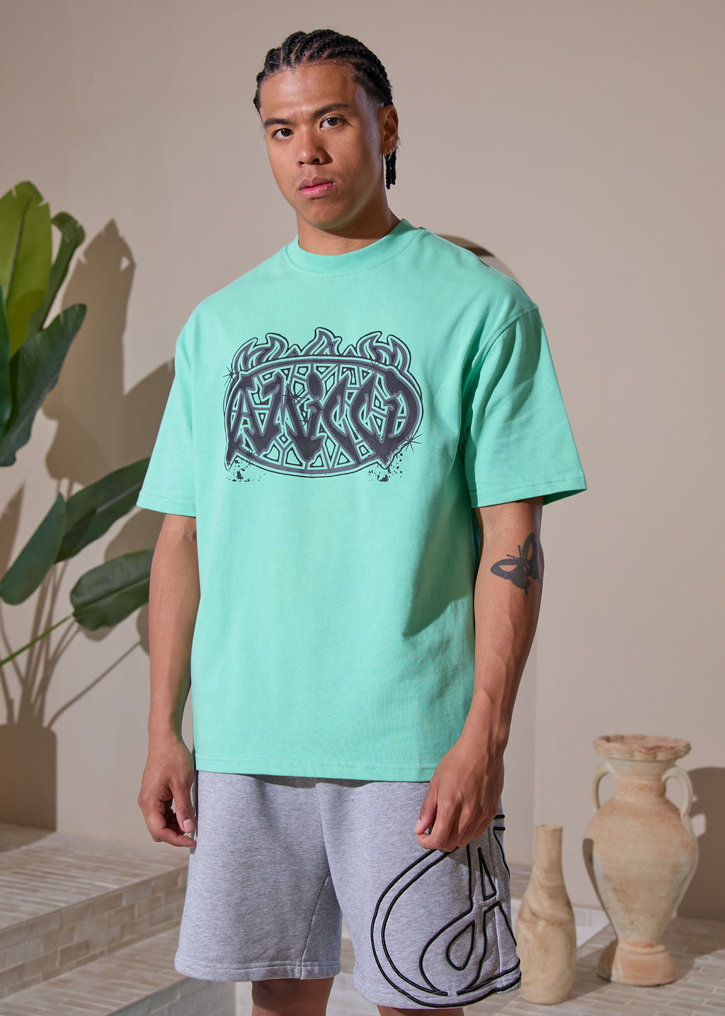 Camiseta gráfica Vallea verde