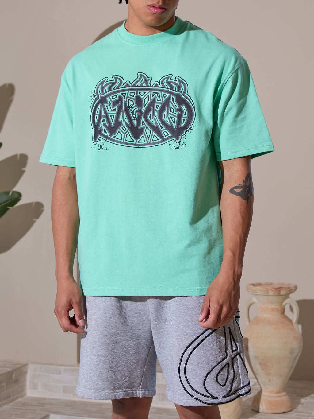 Camiseta gráfica Vallea verde
