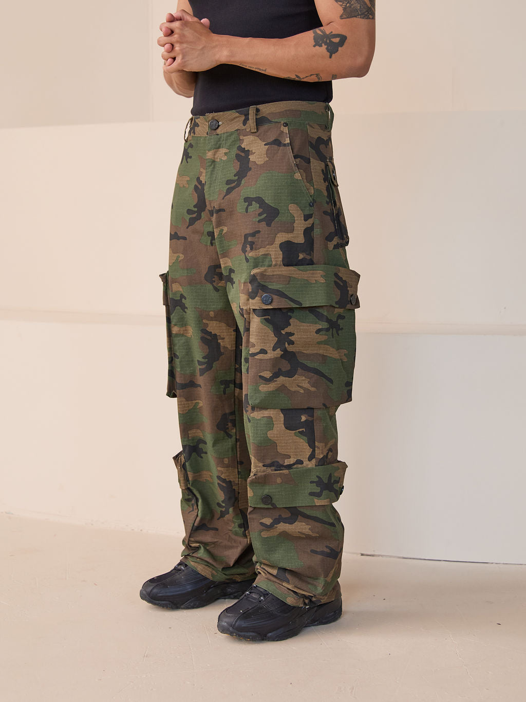 Tabor Green Cargo Camo Pants