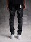 Rocco Heavy Ripped Black Skinny Jeans