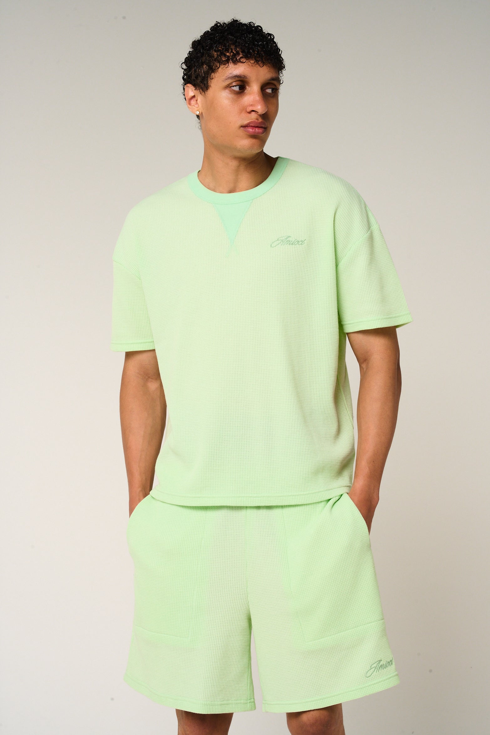 Tempest Waffle Knit T-Shirt Mint