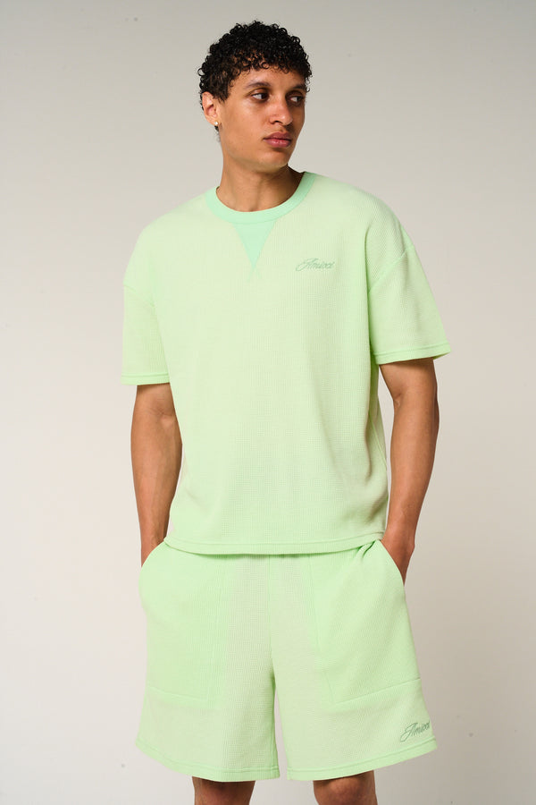 Tempest Waffle Knit T-Shirt Mint