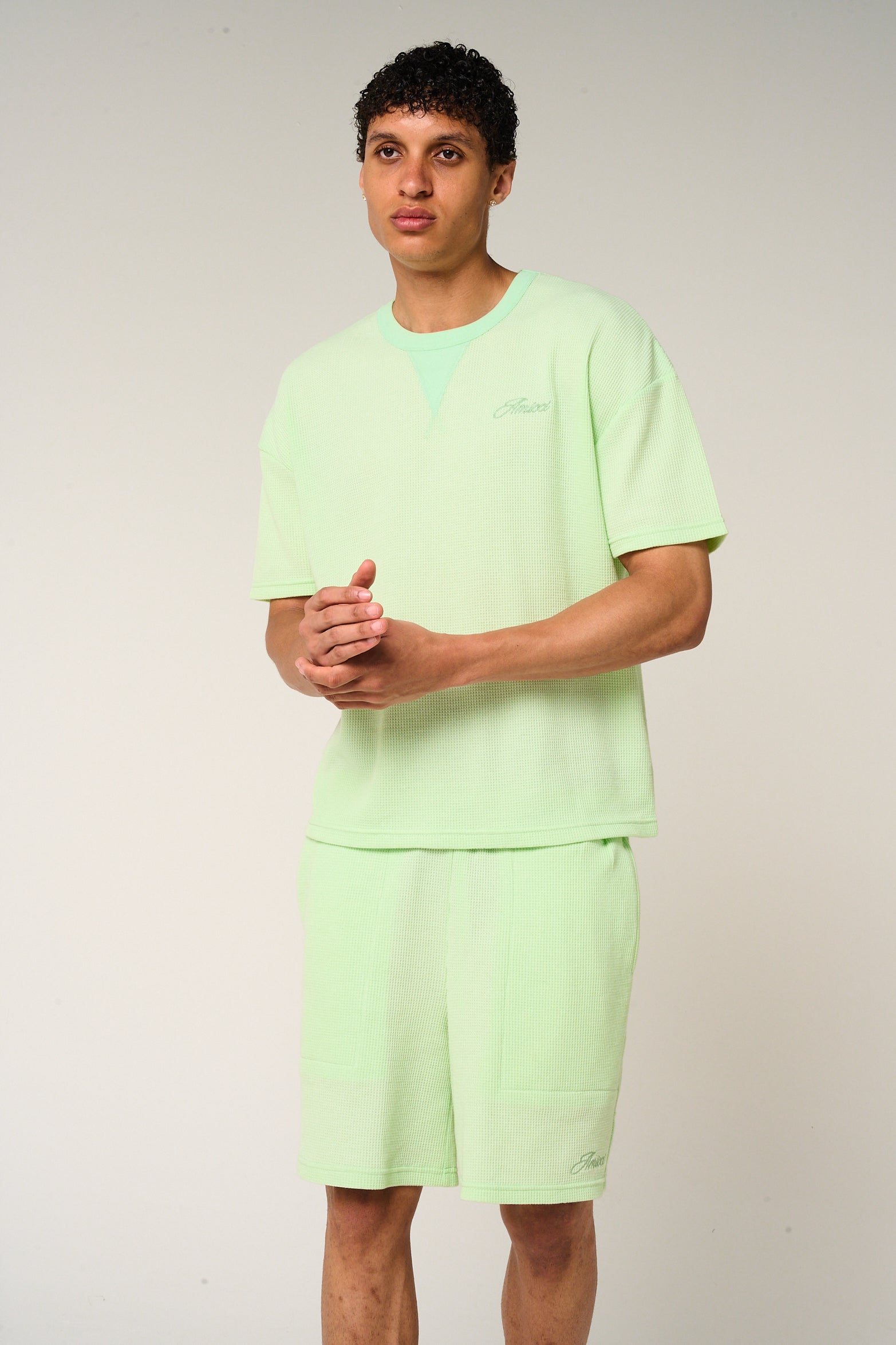 Tempest Waffle Knit T-Shirt Mint