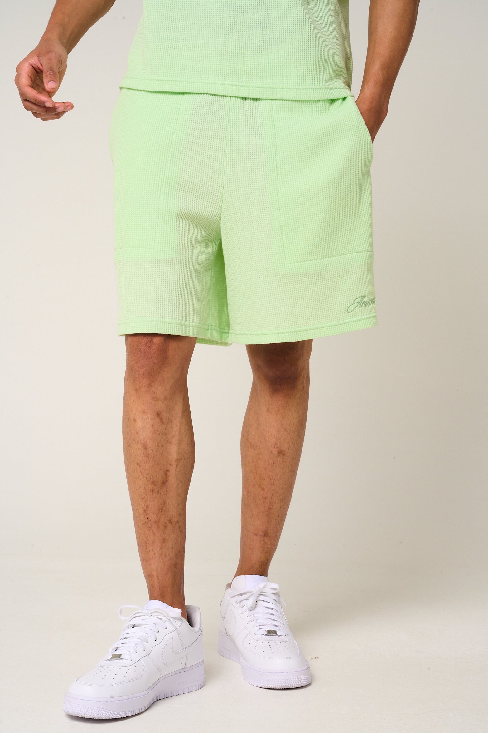 Tempest Waffle Knit Shorts Mint