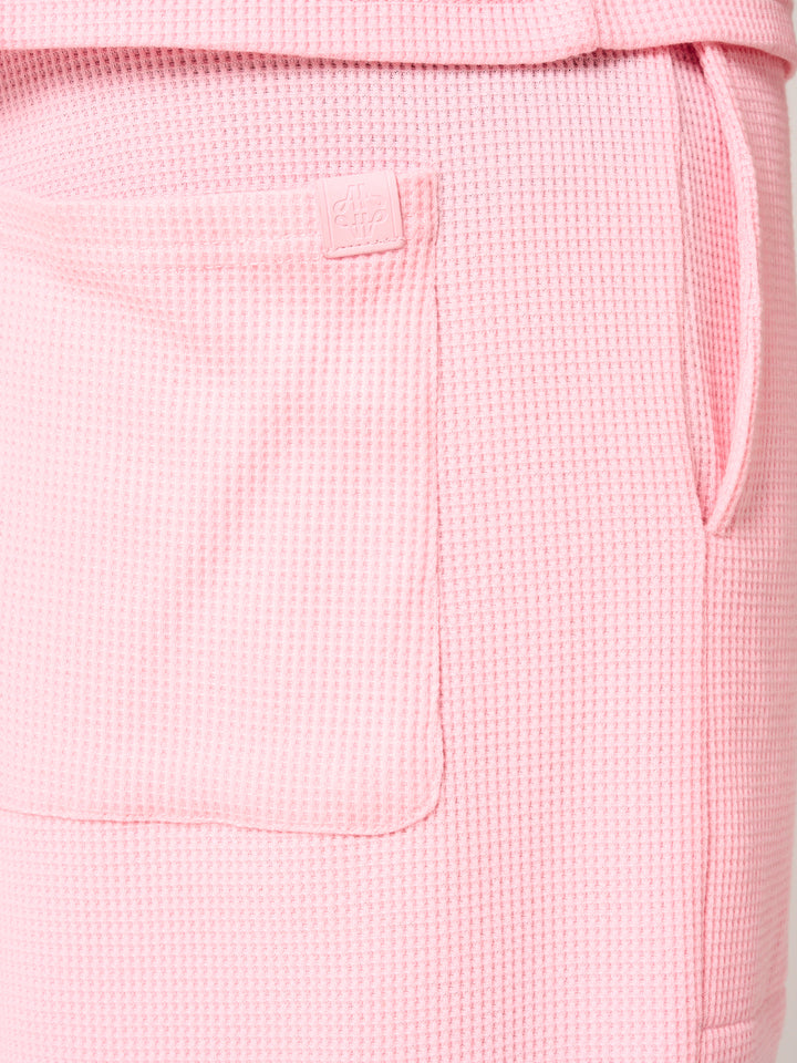 Tempest Waffle Knit Shorts Pink