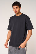 Karim Embossed Logo T Shirt Black