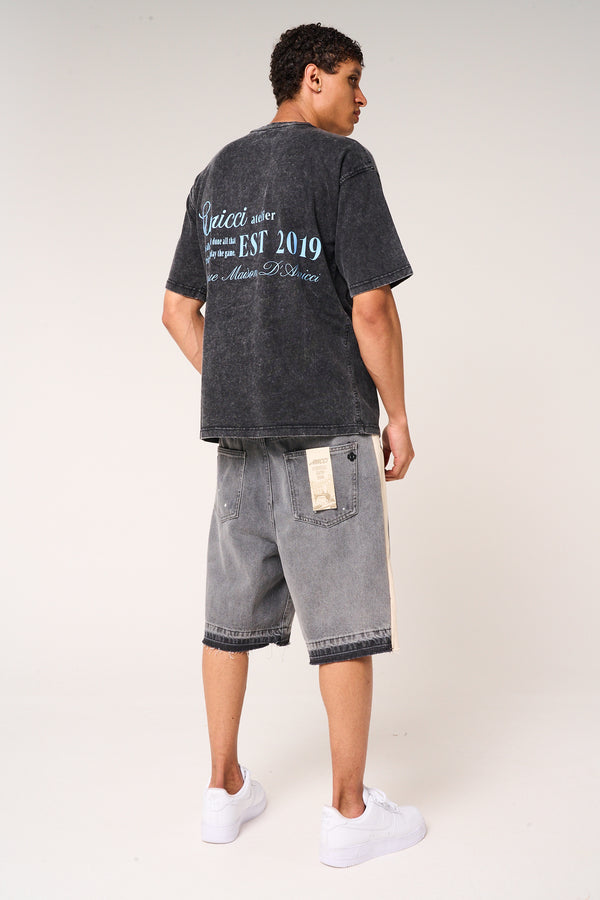 Renato Graphic T Shirt Washed black